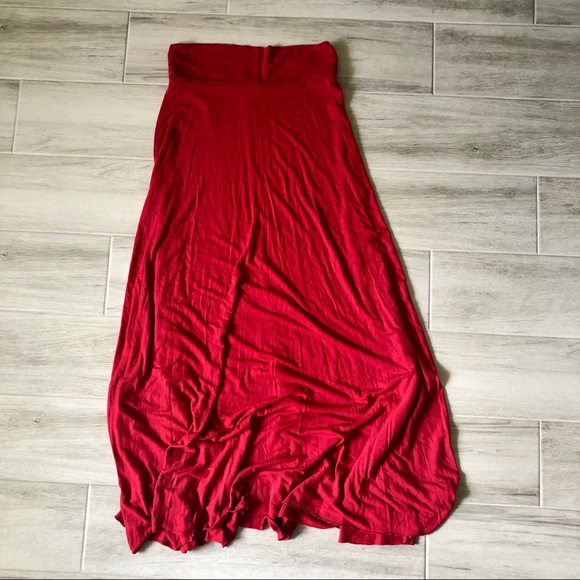 Forever 21 Dresses & Skirts - Forever 21 Long Flowy Maxi Skirt Red